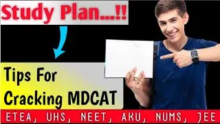 Study plan for MDCAT  | How to do study for MDCAT, jee , Neet| #Tricksbank