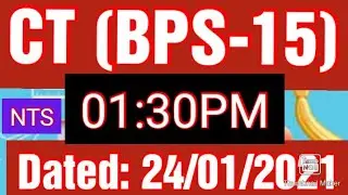 CT Paper at 01:30PM 2nd Time Completely Solved Dated: 24/01/2021