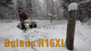 Bolens H16XL Tractor Clearing Snow December Snow Day in The Frontenac’s 