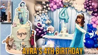 Ayra's Frozen Themed 4th Birthday Party | Disney Princess theme birthday | Played lots of games