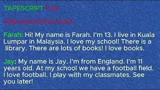 English Grade 7 Tapescript T.1.2.6