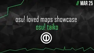 osu!: Project Loved. osu!taiko Maps Showcase // Week of March 25th