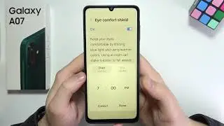 Samsung A07: How to Turn On Blue Light Filter