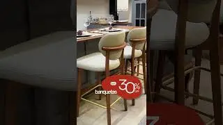 Banquetas com 30% de Desconto - Casa Bonita Interiores  #moveis #sofa #banqueta #blackfriday #mesa