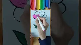 coloring a flower #short #shorts #coloring #art #flower