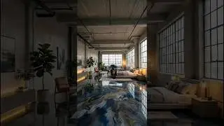 This Studio Apartment Floor Transformation Is Unreal 🤯 | Metallic Epoxy Marble