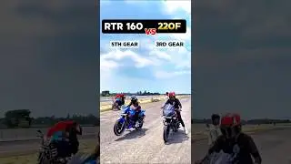 Pulsar 220f vs RTR 160 drag race #pulsar #220f #pulsar220 #shorts