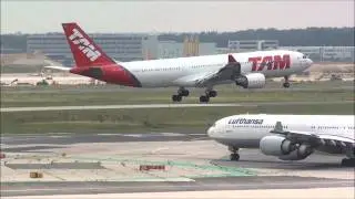 TAM Airbus A330 very soft landing!!