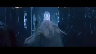 Saruman aka Sharkey just ripping the shit out of gandalf and he doesn't even need word
