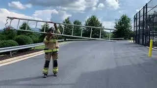 14&rsquo; roof ladder - single FF high shoulder carry and throw