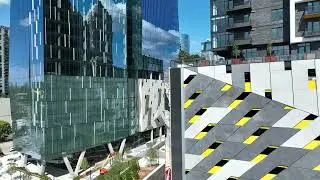 Mavic 3 video of Midtown Atlanta buildings