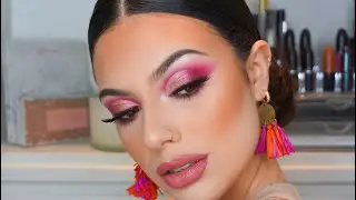 EASY ACHIEVABLE PINK CUT CREASE EYE TUTORIAL | Monica Jaco