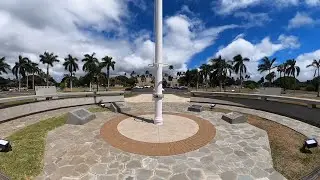 Lahaina Noon, Hickam Field flag pole, HI, 7-15-22 (time lapse)