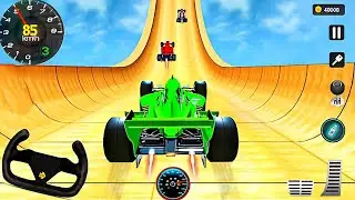 Impossible Formula Car Racing Simulator 2023 - Mega Ramp Car Stunt - Android Gameplay