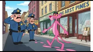 The Pink Painter Funny Cartoon | Live 01