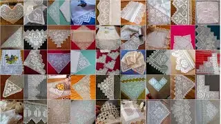 Crochet Lace triangle and corner designs #crochet #crochetpatterns #crochetdesigns #handmade 