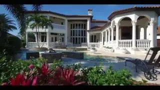 Mediterranean Mansion in Keene's Pointe - Aerial Tour