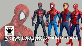 WHO'S THE BIGGEST POSER? | Hasbro Maximum Spider-Man Posing Comparison Multi-Versus