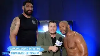 Jay Lethal and Satnam Singh 1 Fall Wrestling Backstage Interview
