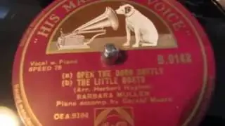 Open The Door Softly - The Little Boats - Barbara Mullen - Traditional Songs - 78 rpm