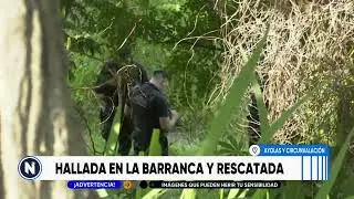 Rescataron a una mujer en la barranca &ndash; TELEFE ROSARIO