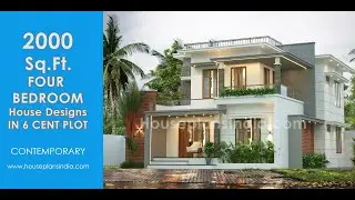 2000 Sq.ft. House Design  for 6 cent Plot| Ground + First Floor Plan
