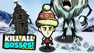 Killing DEERCLOPS As A Total Newbie! (KILL ALL BOSSES EP 4) | Don't Starve Together