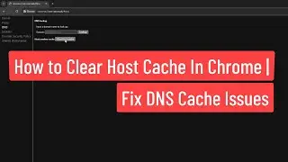 Как очистить кэш хоста в Chrome | Устранение проблем с кэшем DNS (руководство 2025 г.)