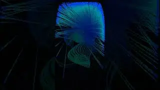 Blue Swarmology &mdash; Hypnotic Particles with Motion Trails #motion graphics