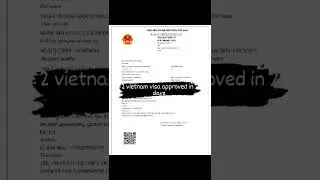 2 vietnam e visa approved in 2 days.   very easy and simple process #vietnam #evisa
