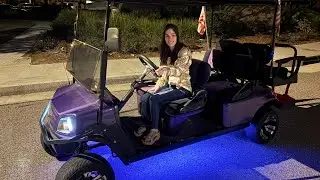 Driving a golf cart with a disability! ￼
