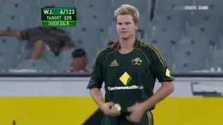 Steve Smith - 2 Catches and 2 Wickets on ODI Debut vs West Indies 2010