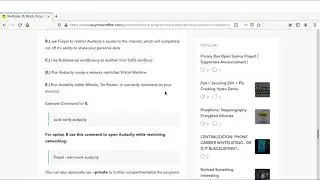 Methods To Block Program Backdoors/Privacy Violations (Audacity Privacy Policy Example)