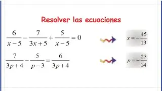 Ecuaciones lineales de primer grado en una variable.