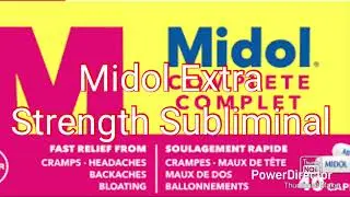 Midol Extra Strength Subliminal 