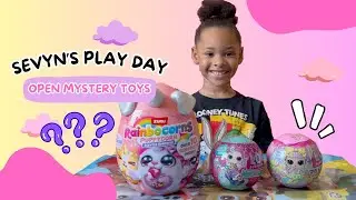 Open LOL Surprise Dolls + Rainbocorn | Sevyn's Play Day