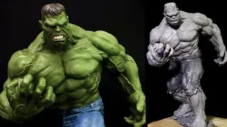 Making Realistic HULK with Polymer Clay | MARVEL