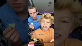 Francis and I tried a gummy food review!