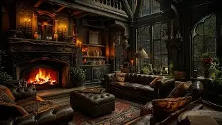 Cozy Castle Ambience, Rain on Window Sounds - Unburden Yourself & Sleep Well with ASMR Rain Sounds💦