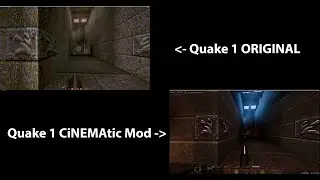 Quake 1 original vs Quake CiNEMAtic Mod | best visuals in Quake 1 PC game | Q1 mods | Quake 1 mods