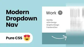 SICK Dropdown Navigation with Micro-Interactions (PURE CSS)
