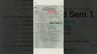 #Bed sem1 old paper#Bknmu b.ed sem 1 pyq2024#b.ed old paper2024#reading and reflecting on text