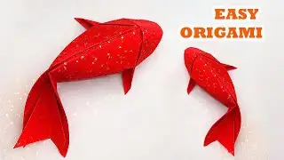  🐟 Easy Origami Koi Fish - How to Fold 