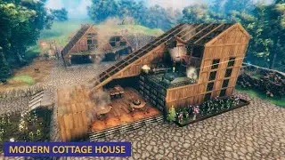 Valheim Building | Ep 1 | Modern Cottage House