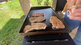 Griddle Pork Steaks Apr 2020 | Blackstone 28
