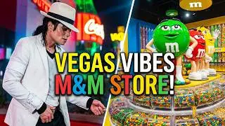 Exploring with Christine was live at Las Vegas Strip / Michael Jackson Impersonator & M&M&rsquo;s Store 