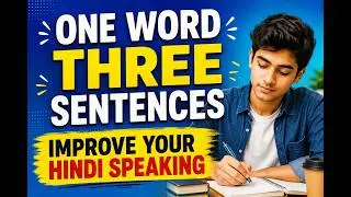 Level Up Your Hindi: One Word !! Three Sentence Types