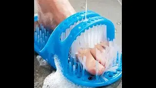 Magic Foot Scrubber Feet Cleaner Washer Brush for Shower Floor Spas Massage, Slipper for Exfoliating