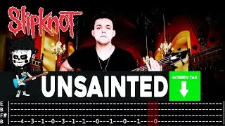 【SLIPKNOT】[ Unsainted ] cover by Cesar | LESSON | BASS TAB