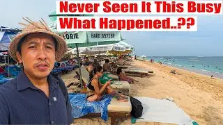 Never See The Beach This Busy..!! What Happened..?? Let Stroll Around Here At Nusa Dua Beaches..!!